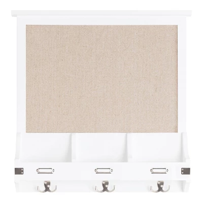 24" X 24" Stallard Pinboard White - Kate & Laurel All Things Decor 1 24" X 24" Stallard Pinboard White - Kate & Laurel All Things Decor