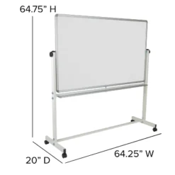 Flash Furniture HERCULES Series Double-Sided Mobile White Board Stand With Pen Tray -Stationery Sphere Outlet Store GUEST 320643cf f5ec 4ae8 aa55 d280c1e55342