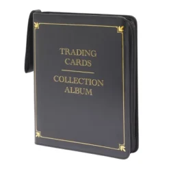 Bright Creations 9 Pocket Trading Card Binder With Removable Sleeves, Holds Up To 900 Cards, 14 X 11 In, Black & Gold Faux Leather -Stationery Sphere Outlet Store GUEST 3348a6d6 db53 41c9 bfed 4c67ac004ac7