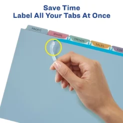 Avery Index Maker Print & Apply Clear Label Plastic Dividers 5-Tab Letter 5 Sets 12452 -Stationery Sphere Outlet Store GUEST 33b973dd 97c3 4665 b6cd 7a756ccda136