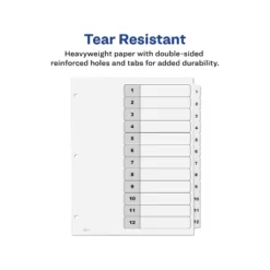 Avery Pre-Printed 12-Tab Numeric Dividers Customizable 11824 11 Avery Pre-Printed 12-Tab Numeric Dividers Customizable 11824 -Stationery Sphere Outlet Store GUEST 346dc132 fb17 4a77 9a84 eefc58deed61