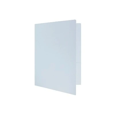 JAM Paper Prem Matte Colored Cardstock Two-Pocket Presentation Folder Baby Blue 28876674D 3 JAM Paper Prem Matte Colored Cardstock Two-Pocket Presentation Folder Baby Blue 28876674D - Image 3