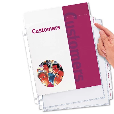 Avery Index Maker Print & Apply Clear Label Sheet Protector Dividers 8-Tab Letter 75501 2 Avery Index Maker Print & Apply Clear Label Sheet Protector Dividers 8-Tab Letter 75501 - Image 2