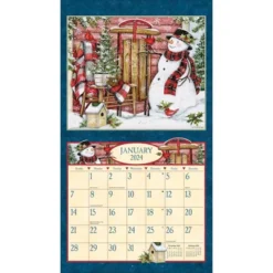 Lang 2024 Wall Calendar 24"x12" Heart & Home
