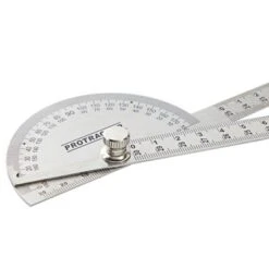 Okuna Outpost 30cm Stainless Steel Swing Arm Angle Protractor For Construction, Woodworking, Engineering, Architecture, 7.9 X 5.1 In -Stationery Sphere Outlet Store GUEST 38f1f46f da49 4e30 8c64 e7c5728dd357