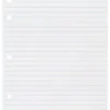School Smart 5-Hole Punched Filler Paper, No Margin, 8 X 10-1/2 Inches, Wide Ruled, 500 Sheets