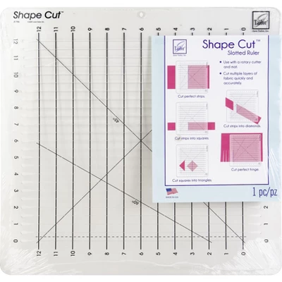 June Tailor Shape Cut Ruler-16"X16-1/2" 1 June Tailor Shape Cut Ruler-16"X16-1/2"
