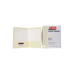 JAM Paper Laminated Two-Pocket Glossy Presentation Folders Ivory Bulk 25/Pack 385GIVD -Stationery Sphere Outlet Store GUEST 3aefe609 b925 483d b37b beec4e658e76