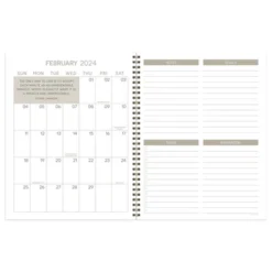 TF Publishing 2024 Weekly/Monthly Planner 11"x9" Hunter's Lodge Plaid