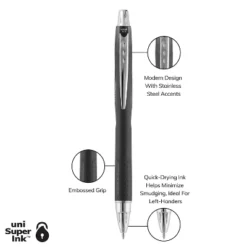 Uni-ball Uni Jetstream RT Retractable Ballpoint Pen Medium Point 1.0mm Black Ink Dozen (73832) -Stationery Sphere Outlet Store GUEST 3ee0b346 8074 405f 9c19 3bc018540d8a