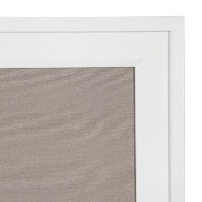 31.5" X 31.5" Bosc Framed Linen Fabric Pinboard Gray/White - DesignOvation 2 31.5" X 31.5" Bosc Framed Linen Fabric Pinboard Gray/White - DesignOvation - Image 2