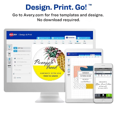 Avery Printable Self-Adhesive Permanent 3/4" Round ID Labels 3/4" Dia. White 800/Pk 4221 5 Avery Printable Self-Adhesive Permanent 3/4" Round ID Labels 3/4" Dia. White 800/Pk 4221 - Image 5