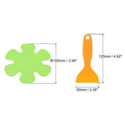 Unique Bargains Non Slip Bathtub Stickers Safety Shower Treads Adhesive Decal Flower Shape With Scraper Green 20 Pcs