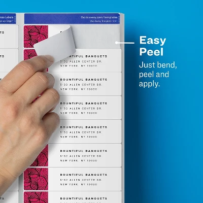 Avery Matte Clear Address Labels Sure Feed 15661 2 Avery Matte Clear Address Labels Sure Feed 15661 - Image 2