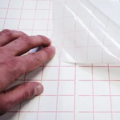 Craftopia 12"x12" Transfer Tape For Permanent Vinyl With Alignment Grid, Blue 1-piece