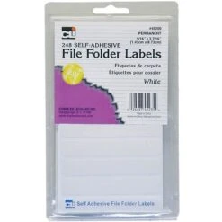CLN File Folder Labels White 6 Packs Of 248 (CHL45235)