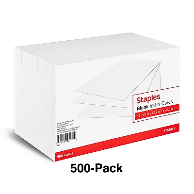 MyOfficeInnovations 5" X 8" Unruled Index Cards 500/Pack (51005) 233460 1 MyOfficeInnovations 5" X 8" Unruled Index Cards 500/Pack (51005) 233460