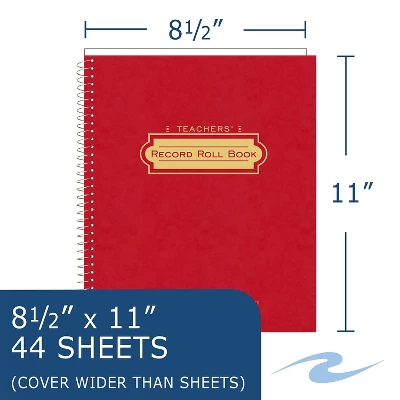 Roaring Spring Class Roll Book 11"x8-1/2" Wirebound Manila Double Pocket 72900 1 Roaring Spring Class Roll Book 11"x8-1/2" Wirebound Manila Double Pocket 72900