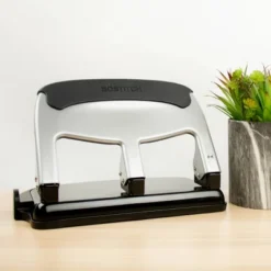 EZ Squeeze Hole Punch 40 Sheet Capacity Silver And Black - Bostitch -Stationery Sphere Outlet Store GUEST 4817d257 93d8 4feb bfbe de972e0f2949