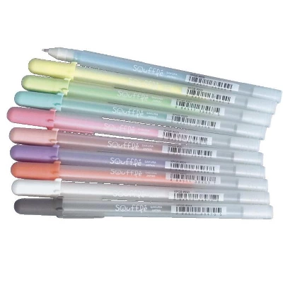 Sakura Gelly Roll Souffle Pens, 1 Mm Bold Tip, Assorted Colors, Pack Of 10 1 Sakura Gelly Roll Souffle Pens, 1 Mm Bold Tip, Assorted Colors, Pack Of 10