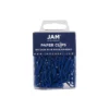 JAM Paper Colored Standard Paper Clips Small 1 Inch Dark Blue Paperclips 42186868A