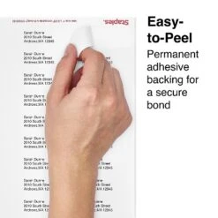 Staples Laser/Inkjet Address Labels 1"H X 2 5/8"W White 30 Labels/Sheet 573946 -Stationery Sphere Outlet Store GUEST 4c25f063 1f26 48bf bb46 f7149a080df3
