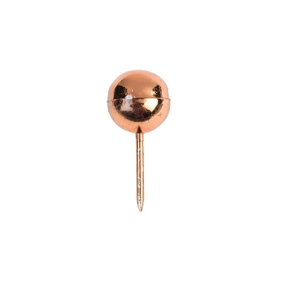 JAM PAPER Round Head Push Pins Rose Gold 100/Pack (346RTRSGO) 3 JAM PAPER Round Head Push Pins Rose Gold 100/Pack (346RTRSGO) - Image 3