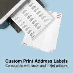 Staples Laser/Inkjet Address Labels 1"H X 2 5/8"W White 30 Labels/Sheet 573946 -Stationery Sphere Outlet Store GUEST 4d45176d df6e 4665 95cb fd099a4389c4