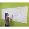 Undated 12-Month Blank Jumbo Wet & Dry Erase Laminated Horizontal Wall Calendar 36"x100" - SwiftGlimpse