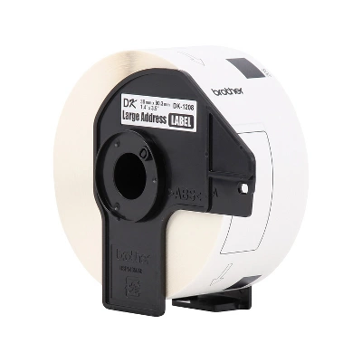 Brother DK-1208 Large Address Paper Labels 3-1/2" X 1-4/10" Black On White 400 Labels/Roll 3 2 Brother DK-1208 Large Address Paper Labels 3-1/2" X 1-4/10" Black On White 400 Labels/Roll 3 - Image 2
