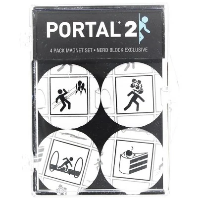 Crowded Coop, LLC Portal 2 4-Piece Magnet Set 1 Crowded Coop, LLC Portal 2 4-Piece Magnet Set
