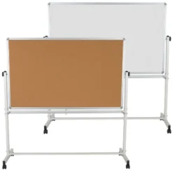 Flash Furniture HERCULES Series Reversible Mobile Cork Bulletin Board And White Board Stand With Pen Tray -Stationery Sphere Outlet Store GUEST 5014a36b e1a5 4a26 8962 da87c59d57f3