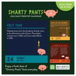 TF Publishing 2024 Daily Desktop Calendar 5.25"x5.25" Smarty Pants 9 TF Publishing 2024 Daily Desktop Calendar 5.25"x5.25" Smarty Pants -Stationery Sphere Outlet Store GUEST 50dd5821 88db 485a 80e2 d179dd3ef759