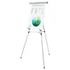 UNIVERSAL 3-Leg Telescoping Easel With Pad Retainer Adjusts 34" To 64" Aluminum Silver 43050