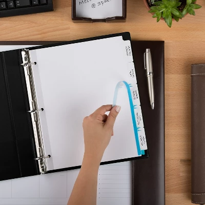 Avery Index Maker Print & Apply Clear Label Dividers W/White Tabs 5-Tab Letter 11490 6 Avery Index Maker Print & Apply Clear Label Dividers W/White Tabs 5-Tab Letter 11490 - Image 6