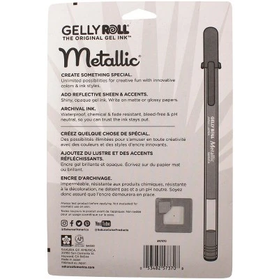 Sakura Gelly Roll Metallic Pens, 1 Mm Tip, Assorted Colors, Set Of 10 1 Sakura Gelly Roll Metallic Pens, 1 Mm Tip, Assorted Colors, Set Of 10