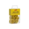 JAM Paper Colored Circular Paper Clips Round Paperclips Yellow 2 Packs Of 50 2187140B