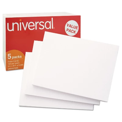 UNIVERSAL Unruled Index Cards 5 X 8 White 500/Pack 47245 3 UNIVERSAL Unruled Index Cards 5 X 8 White 500/Pack 47245 - Image 3
