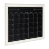 28.88" X 1.11" Macon Framed Magnetic Chalkboard Monthly Calendar White - Kate And Laurel