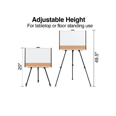 MyOfficeInnovations Tripod Display Easel 49" Black Aluminum (28070) 1843011 3 MyOfficeInnovations Tripod Display Easel 49" Black Aluminum (28070) 1843011 - Image 3