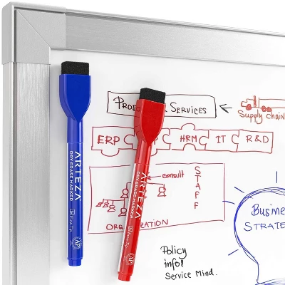 Arteza Dry Erase Markers, Fine Tip (Red, Blue, Green, Black) For The Classroom, Office, Home, Or School - 60 Pack 1 Arteza Dry Erase Markers, Fine Tip (Red, Blue, Green, Black) For The Classroom, Office, Home, Or School - 60 Pack