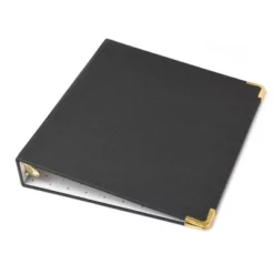 1.5" Signature Round Ring Binder Bookcloth Onyx - Russell+hazel