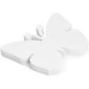 Bright Creations 50 Count Paper Cutout Shapes, Butterfly Die Cuts For Kids Crafts, 7.5 X 6 Inches, White