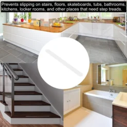 Unique Bargains Non Slip Bathtub Stickers Safety Shower Treads Adhesive Decal Square With Scraper Clear 0.66 Ft X 0.79" -Stationery Sphere Outlet Store GUEST 5a32c01b 2c7e 4dff b649 9ed5b8441ba1