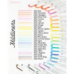 Zebra 25ct Mildliner Dual-tip Creative Markers Assorted Colors