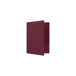 LUX 9 X 12 Presentation Folders Standard Two Pocket 50/Pack Burgundy Linen (SF-101-DB100-50)