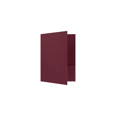 LUX 9 X 12 Presentation Folders Standard Two Pocket 50/Pack Burgundy Linen (SF-101-DB100-50) 1 LUX 9 X 12 Presentation Folders Standard Two Pocket 50/Pack Burgundy Linen (SF-101-DB100-50)