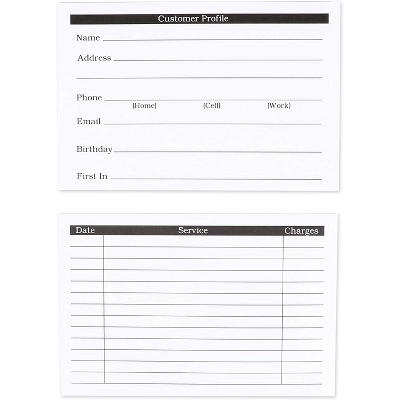 Okuna Outpost 100 Pack Customer Profile Cards For Office And Business (4 X 6 In) 1 Okuna Outpost 100 Pack Customer Profile Cards For Office And Business (4 X 6 In)