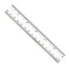 Charles Leonard Plastic Ruler, 6", Inches/Metric, Clear, Pack Of 48