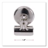 Universal Bulldog Magnetic Clips Metal 7/16" Capacity 1 1/4" Wide Nickel-Plated 18/PK 31260